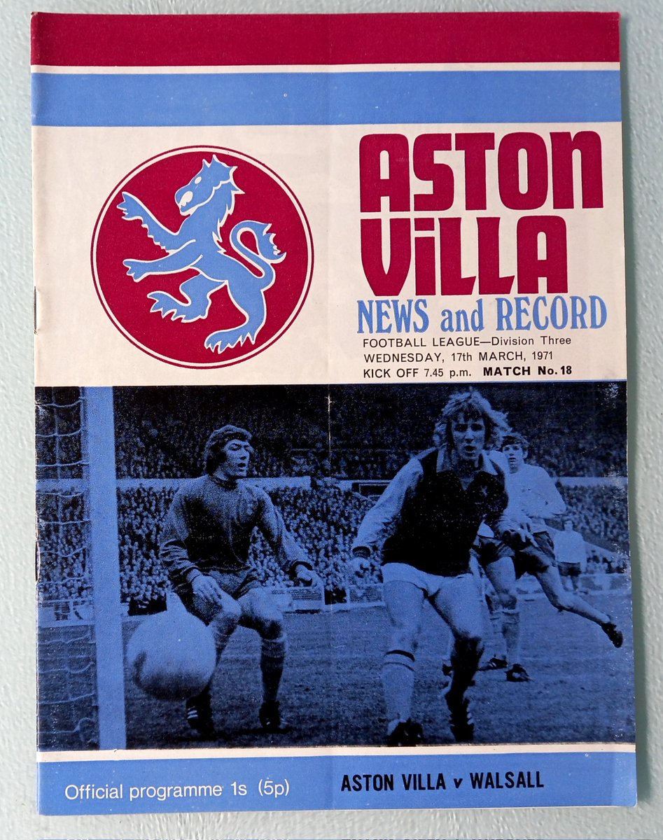 AndrewUllah's tweet photo. Played On This Day 1971 @AVFCOfficial 0-0 @WFCOfficial Attendance 37,642 #astonvilla #AVFC #VillaPark #Walsall https://t.co/6AY0ScLwWw