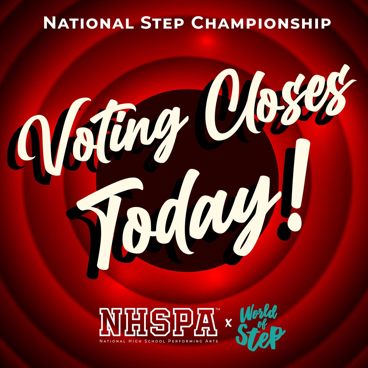 LAST DAY TO VOTE!!!🚨 TOP 4 will move on to compete live at Harlem’s world-famous Apollo theater!!! 🚨CLOSING AT 11:59 pm PT TONIGHT!!! [3/17] 💥 help your fave HS step team win! 💥 10 full bracket votes PER email - VOTE NOW!! 👉 upstagedu.com/2023-nhspa-ste…
