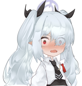 銀鏡イオリ(ブルアカ) 「요즘은 블아 그리고 있사와용 」|Runamonetのイラスト