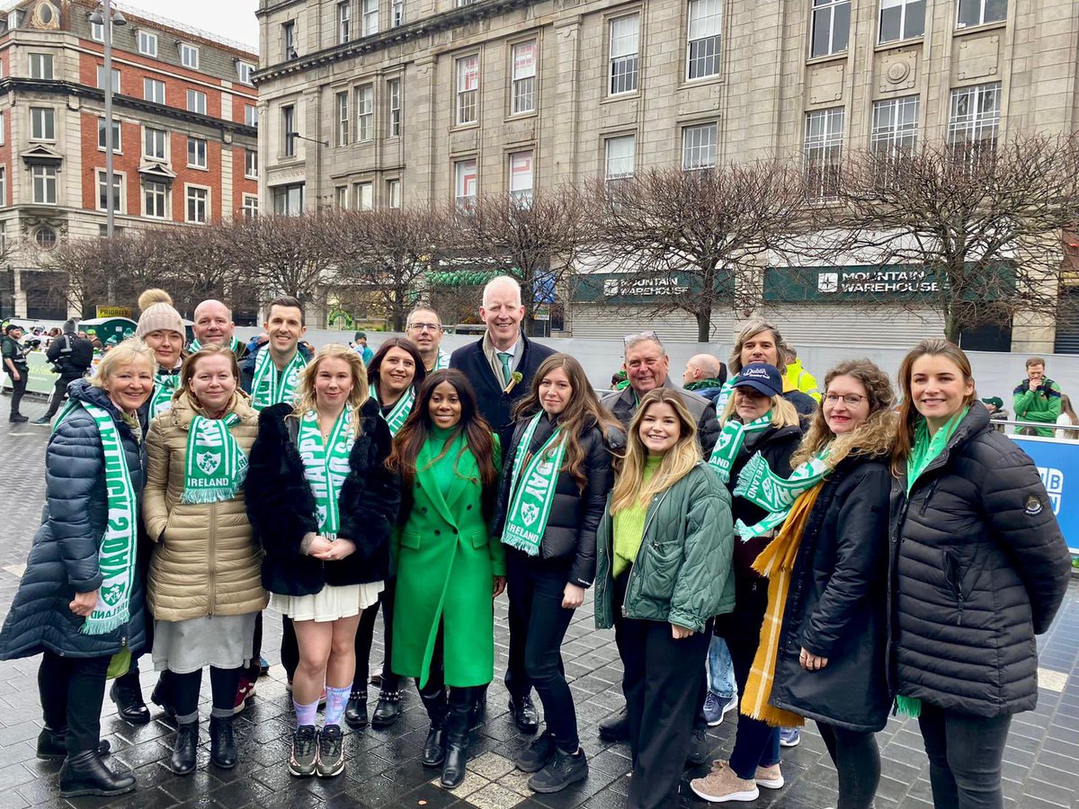 Fáilte Ireland CEO, Paul Kelly, joining in on the #SPF2023 fun in Dublin ☘️
                                                          #Meitheal2023 #LoveDublin