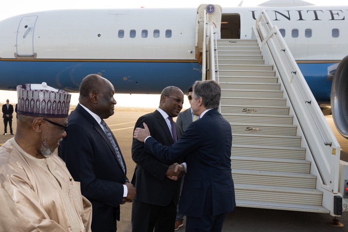 Secretary Antony Blinken (@secblinken) on Twitter photo Thank you to the wonderful people of Niger and President <a href="/mohamedbazoum/">Mohamed Bazoum</a>. Niger is a key U.S. partner and a prominent example of stability and democracy in West Africa. I welcome Niger’s democratic leadership, and its commitment to strengthen democracy across the region. Thank you to the wonderful people of Niger and President <a href="/mohamedbazoum/">Mohamed Bazoum</a>. Niger is a key U.S. partner and a prominent example of stability and democracy in West Africa. I welcome Niger’s democratic leadership, and its commitment to strengthen democracy across the region.