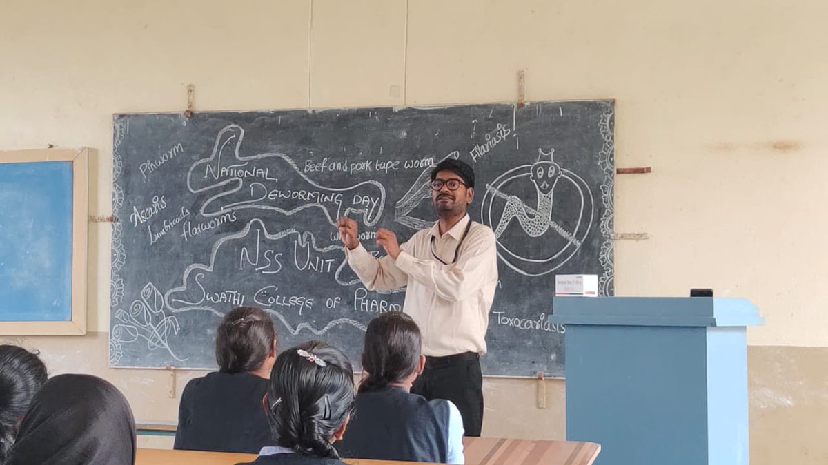 academicsswathi's tweet photo. NSS UNIT OF SWATHI Swathi College of Pharmacy ORGANISED NATIONAL DEWORMING DAY ON 15-03-2023
#SCPN, #swathicollegeofpharmacy, #DewormingDay, #NSS https://t.co/HD704iWGtY