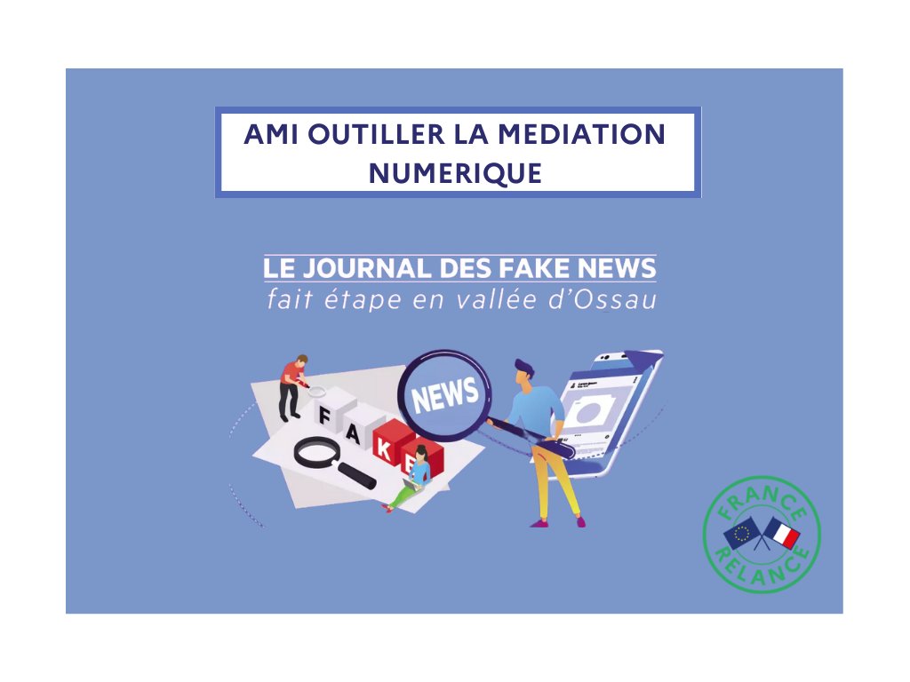 🏅 Projet lauréat de l’AMI Outiller la médiation numérique, la première édition du « Journal des fake news » vient d’être publiée. ⬇️ Découvrez le processus de mise en œuvre du projet : societenumerique.gouv.fr/fr/actualite/h… @lafibre64 @departement64