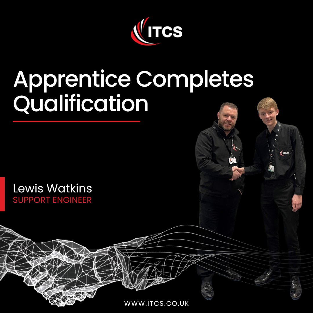 ITCS_UK's tweet photo. Presenting another apprenticeship success story at ITCS! Congratulations to Lewis, who has recently completed his training and took a permanent Level 2 IT Support Engineer position!
We can't wait to see Lewis' career soar with us!
#Apprenticeship #QualificationComplete https://t.co/kvugGVV9g3
