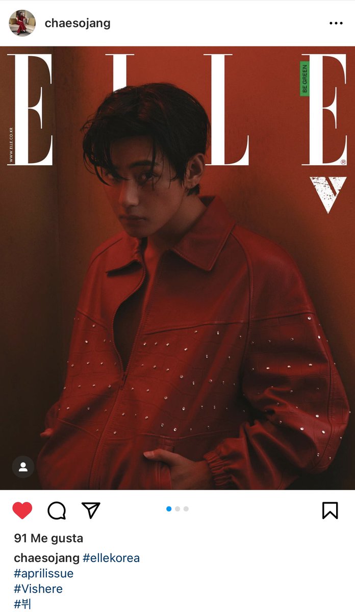 BTSVSpain's tweet image. La editora jefe de #ElleKorea, Chaesojang, actualiza su IG, tanto una nueva publicación como en sus historias con #TAEHYUNGxELLEKOREA! 

“#Vishere”
“La primera impresión ha terminado”

🔗 instagram.com/p/Cp5B7QlJpOz/…