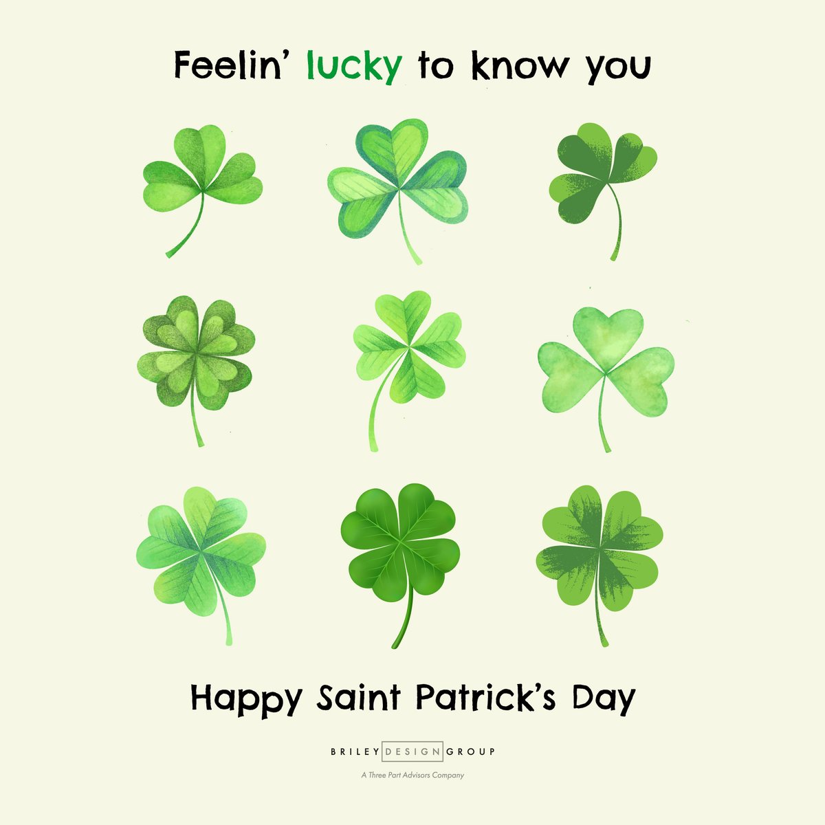 BrileyDesign's tweet photo. Happy St. Patty's Day! https://t.co/Cq2aDpRMzb