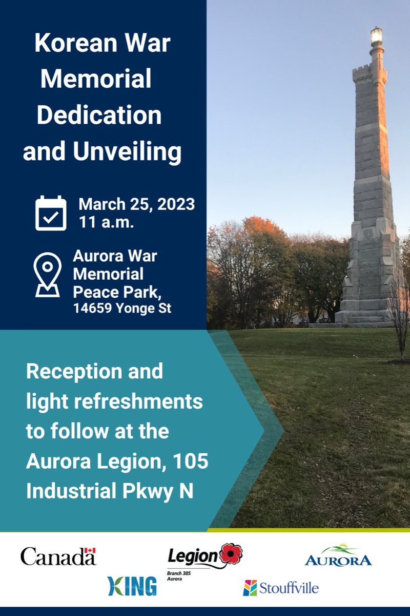 Korean War Memorial unveiling at Peace Park Aurora - mailchi.mp/23da752c94ce/k…