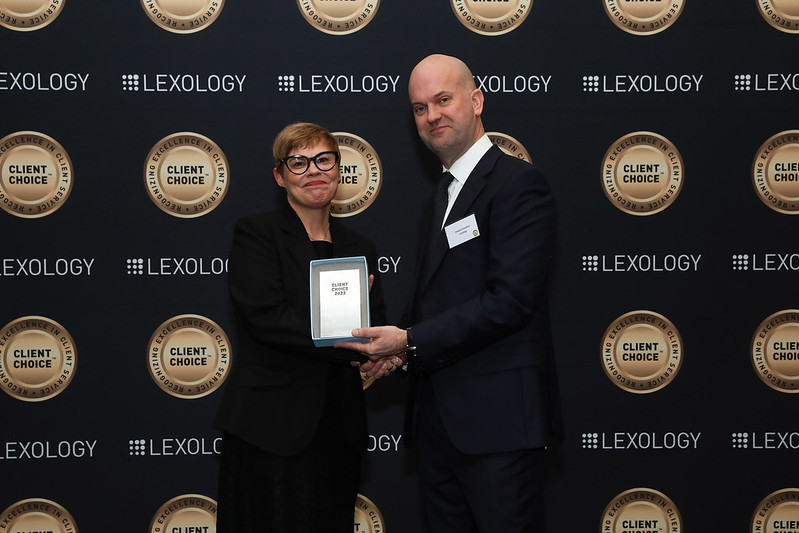 PetosevicGroup's tweet photo. Last week our Anamarija Stančić Petrović and Ivan Matić received Lexology’s Client Choice Award 2022 at a special event in London. These awards recognize legal practitioners worldwide who “stand apart for the excellent client care they provide and the quality of their service”. https://t.co/emhRoQrZ9T