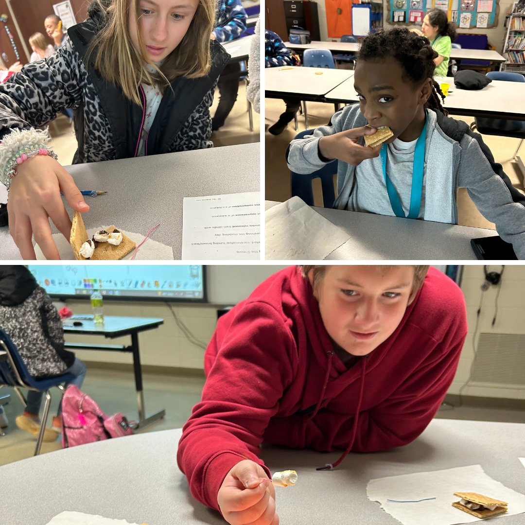 Mrs. Kay’s science class investigated physical and chemical changes by making s’mores. #TheHill