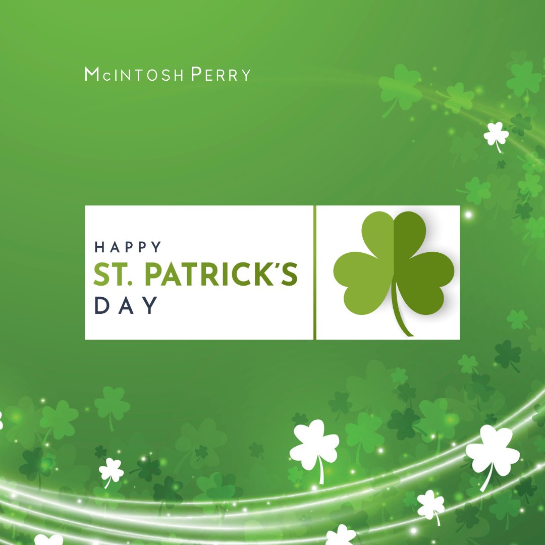 Egis_Canada's tweet photo. On this St. Patrick’s Day, May good luck bring prosperity. We’re grateful for our clients, partners and the community that supports our business.
Happy St. Patrick’s Day, Everyone!
#mcintoshperry #turningpossibilitiesitoreality #HappyStPatricksDay #stpaddysday #luckoftheirish https://t.co/U8pwl9kgUB