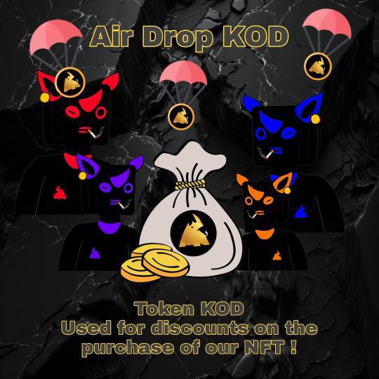 KOD_TOKEN's tweet photo. Air Drop our KOD token to win, follow these profiles @KOD_TOKEN and @eddi_py after you follow leave your matic address below!! 🚨📢

#NFTs
#NFTdrop
#symbol
#droptoken
#PolygonNFT https://t.co/VwlvEQ7dQ3
