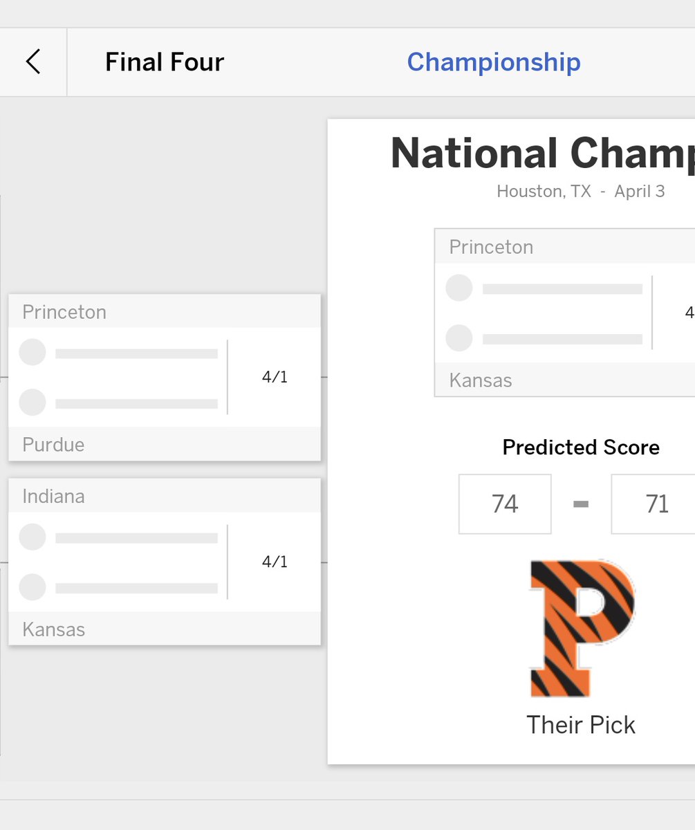These two have loved cheering on their Tigers all season 🐯   So much, that Adelyn picked <a href="/PrincetonMBB/">Princeton Men’s Basketball</a> as her National Champ! Girl picks with her 🧡
Let's Go Tigers!