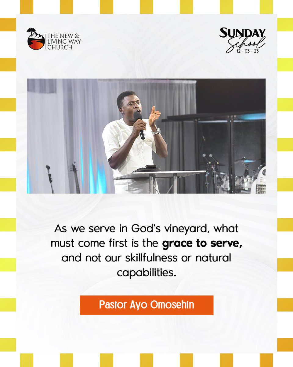 nlwclife's tweet photo. EXCERPTS FROM SUNDAY SCHOOL RECAP
Last Sunday, God's Servant, Pst. Ayo Omosehin, led us through a recap of the Sunday School series, Christian Service and commitment in God's Vineyard.
Here are the excerpts.
Stay blessed!
#SundaySchoolExcerpts
#NLWC https://t.co/gDNXahwwHS