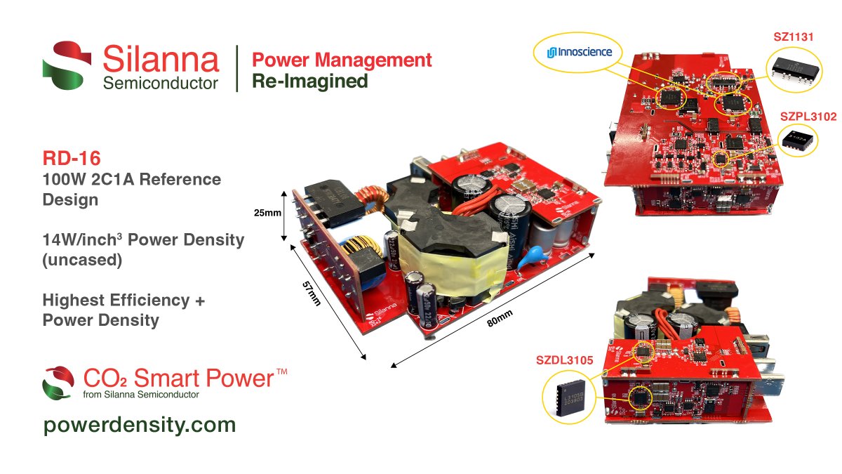 PSD_Global's tweet image. Silanna Semiconductor Launches First 100W Mu... powersystemsdesign.com/articles/silan…
#silannasemiconductor #referencedesign #powerelectronics