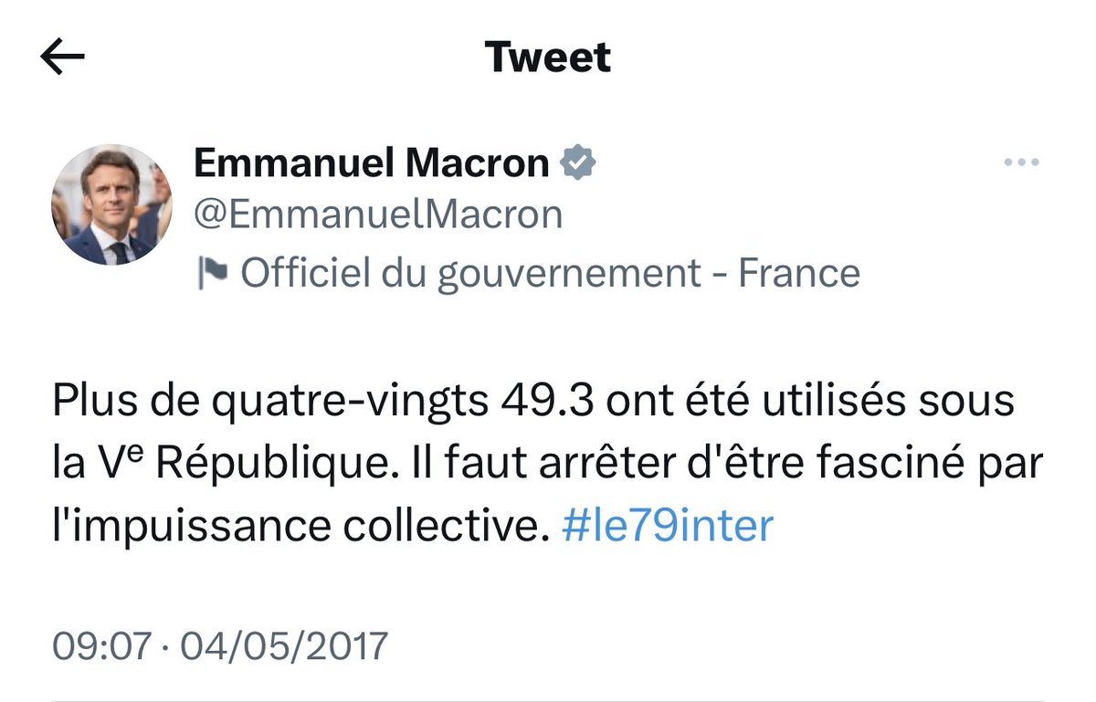 TweetSuppr's tweet photo. 🚨 Un tweet de @EmmanuelMacron ressurgit et fait le buzz sur Twitter #Revolution #ReformesDesRetraites #macron https://t.co/JOsQ1hSLyZ