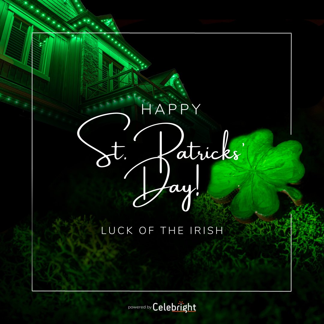 Happy St Patrick's Day! Don't forget to switch your Celebright lights to green and share your pics in the comments below! #stpatricksday #stpattysday #irish #celebright