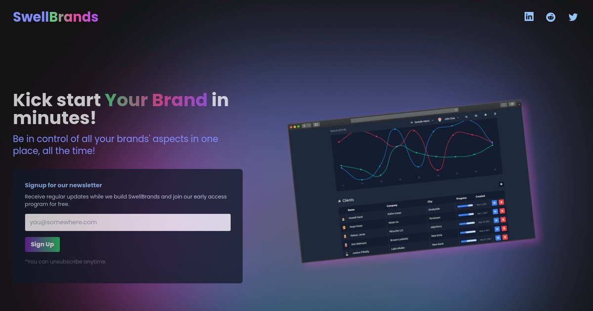 SwellBrandsCo's tweet image. We&apos;re excited to announce that our #EAP will be available soon. Subscribe to our updates and you&apos;re in automagically!

swellbrands.co

Receive updates on our launch journey and of course a good, good discount!

#productdesign #Software #BRAND