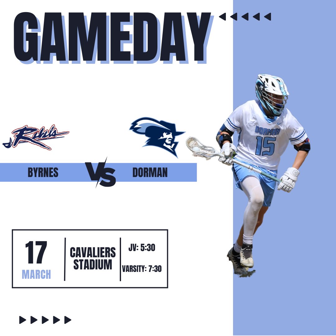 dorman_lax's tweet photo. GAMEDAY!! Byrnes at Dorman this evening! Huge Region match-up as the boys look to move to 3-0 in region play! #sclax #dormanlax @DormanAthletics @SamBAlbuquerque @JonStoehr20 https://t.co/RtB37n4xQs