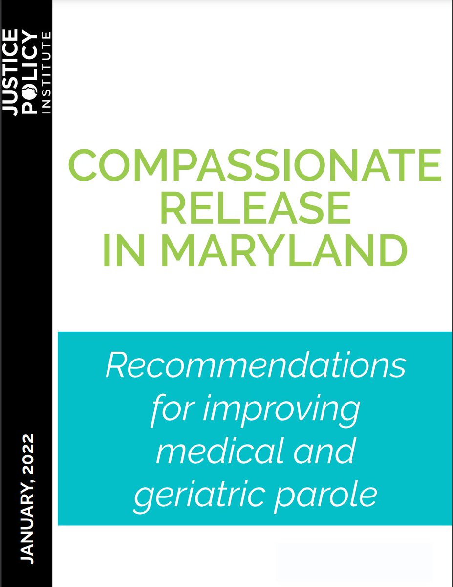 JusticePolicy's tweet photo. Voting in the #MDGA23 Senate for #SB98 on #CompassionateRelease begins @ 9:30am! 

Want to learn more about #Geriatric and #Medical #Parole? 

Check out this report detailing #CompassionateRelease in #Maryland (recommendations included!): 

https://t.co/MYAAigrMMv https://t.co/OqcV6lRHdY