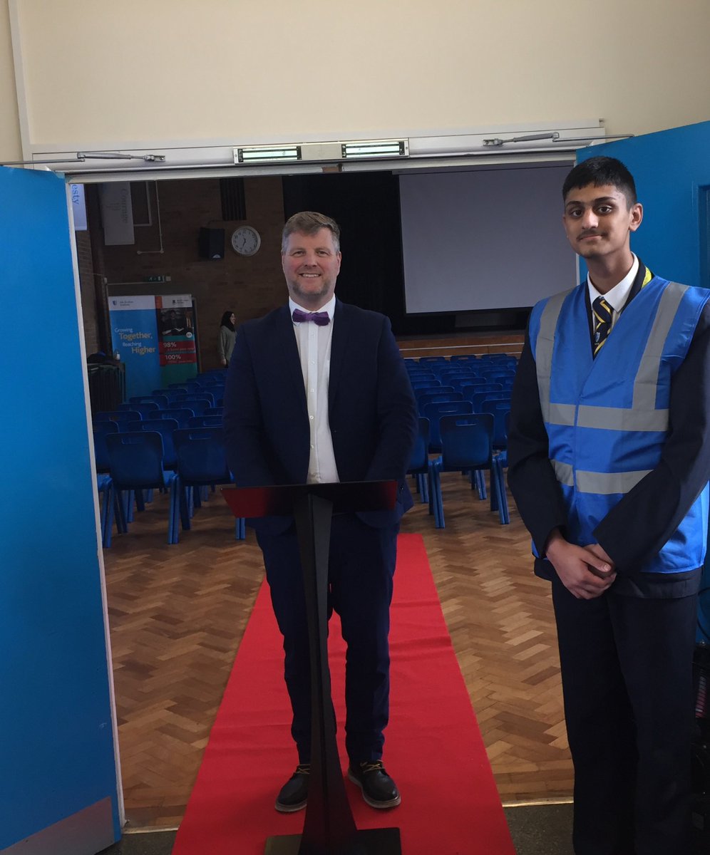 ArkBoulton's tweet photo. Mr. Taylor and our Head Boy ready for the arrival of our guests for the exclusive rewards event.
#ArkBoultonAcademy #RewardsEvent https://t.co/bXvocZooA0
