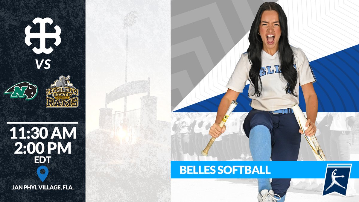 smcbelles's tweet photo. Lucky ☘️day? Maybe not if you're a bat 😏

Softball takes on Nichols and Framingham State at 11:30am and 2pm!

Live Stats vs. Nichols - https://t.co/p8Q4pGBmQi

#GoBelles | #BelleYeah https://t.co/ZWXhve8kJN