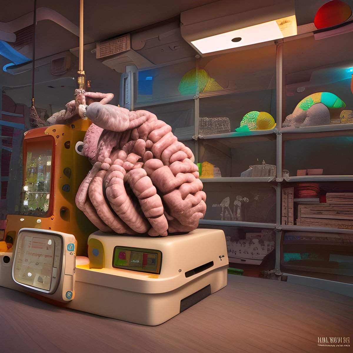 lyuartwork's tweet photo. BRrrain 🧠

#aiart #aiartwork #aicommunity #aiartcommunity #ai #nft #nfts #metaverse #meta #midjourney #stablediffusion #dalle #openai #weirdart #plasticineart #plasticine #plasticineillustration #aiartdaily #aiartdesign #aiartist #midjourneyart #midjourneyartwork https://t.co/ymzHySaUmb