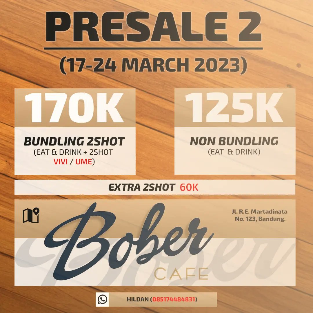 H-14 BUBARIN!!!

Idol Project akan berkolaborasi bersama Vivi dan Ume pada acara Bubarin nanti~

Bukan hanya show dari para bintang tamu. Bakalan ada games menarik pada harinya nanti!!!

Dan acara ini akan dilaksanakan di Bober Cafe~

Ayo segera amankan tiketnya gaes!!!