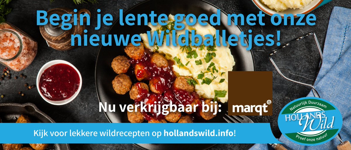 Vanaf nu verkrijgbaar bij <a href="/EPFoodmarqt/">Ekoplaza Foodmarqt</a>: Hollandse Wildballetjes.
Dat eens nog eens een lekker begin van de lente!
#HollandsWild #vleesuitdenatuur #natuurlijkvlees #gerecht #heerlijk #natuurlijk #duurzaam #nederlandsebodem #natuur #nederlandsenatuur #wildballetjes #balletjes