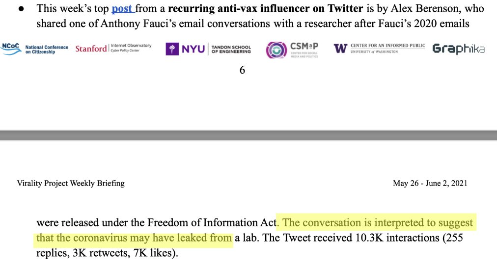 3.“Reports of vaccinated individuals contracting Covid-19 anyway”; “natural immunity”; suggesting Co