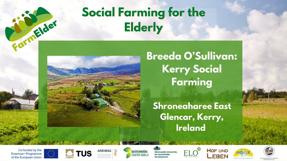 📢  #FarmElder Case Study Highlights 🇮🇪 

🔍Breeda O’Sullivan, Glencar County Kerry

👉Part of the <a href="/KerrySocialFarm/">Kerry Social Farming</a> project since 2017

🔗bit.ly/3ZMm6c1