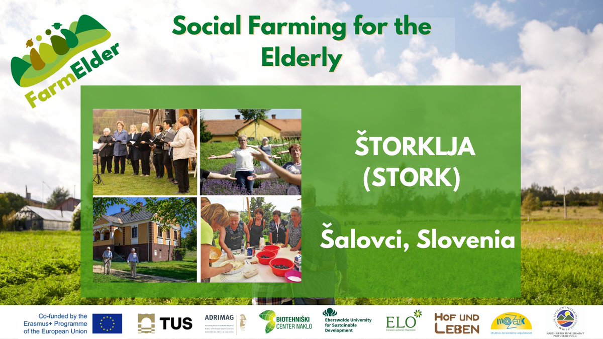 📢  #FarmElder Case Study Highlights 🇸🇮

🔍Štorklja (Stork)

👉Tailored programmes to meet the needs of ageing people 

🔗bit.ly/3mYKhFA