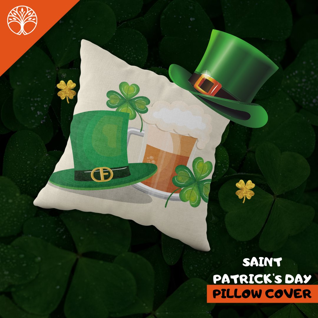 DesignAkasia's tweet photo. Feeling lucky? Our St. Patrick's Day pillow cover will bring you the luck of the Irish! 🌈 Don't forget to wear green, and decorate your home with our pillow cover before celebrating the day! 🍀 It also makes a great gift for your friends and family🛍️☘️ #HappyStPatricksDay2023 https://t.co/Bo73pKXa1M