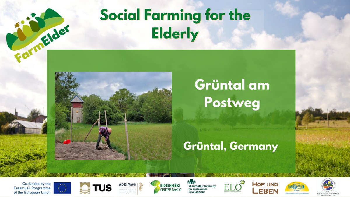📢 #FarmElder Case Study Highlights 🇩🇪

🔍 Grüntal am Postweg Generationsübergreifendes Leben + Arbeiten

👉Developing farming activities for people of all ages

🔗bit.ly/3YX36X9