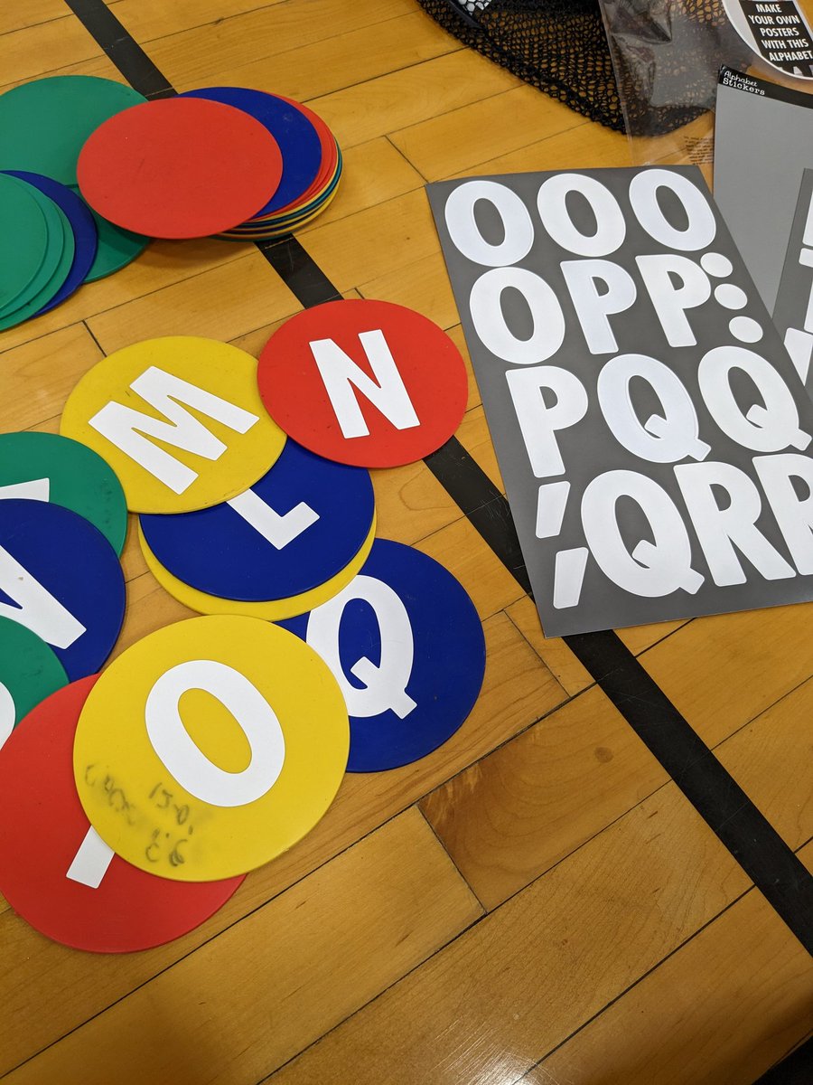 Just discovered these alphabet stickers! Color ID, letter ID, letter sounds, spelling! Lots of possibilities

#AdaptedPE #HPE #physed