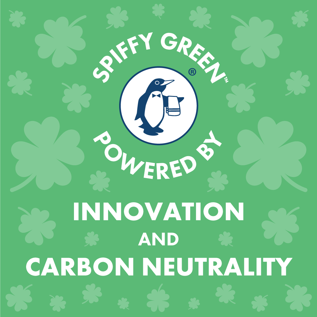 At Spiffy, we don't just wear green; we are green. ☘️

Our services are performed on proprietary wash mats, allowing us to reclaim and properly recycle all materials used during our services.