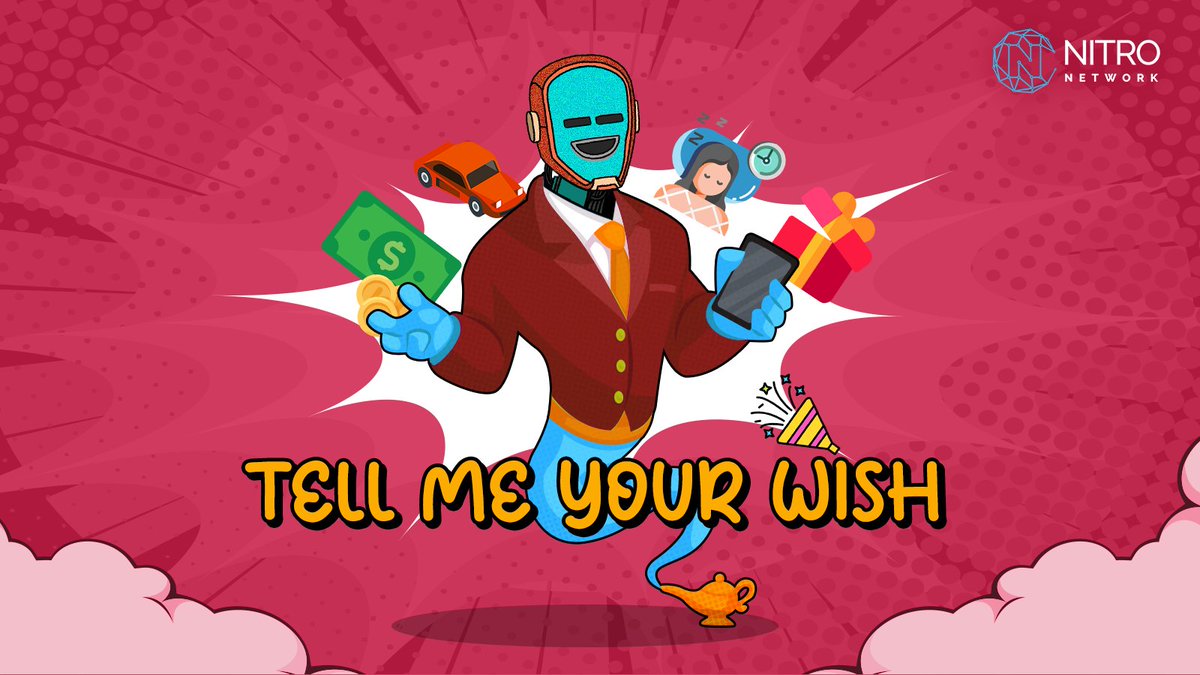 NitroNetworkNFT's tweet image. 🤖 Don&apos;t you wish you had a #NitroBot  to do your chores for you?

🧞‍♀️ Our #NitroBot is feeling mischievous today and wants to grant some hilarious wishes! 

Comment with your funniest Friday wish, the best wish will be featured on our post. 

🌈✨ #FridayVibes  #NFT