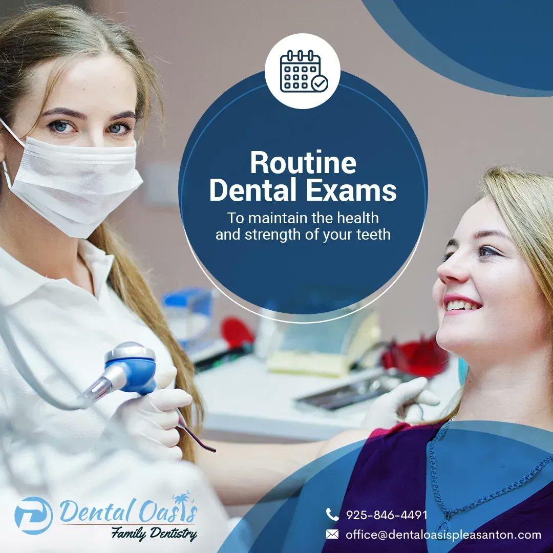 Routine Dental Exams: To maintain the health and strength of your teeth! 

buff.ly/3FbbVpc 

#DentalExam #RoutineDentalExam #DentalCheckUp