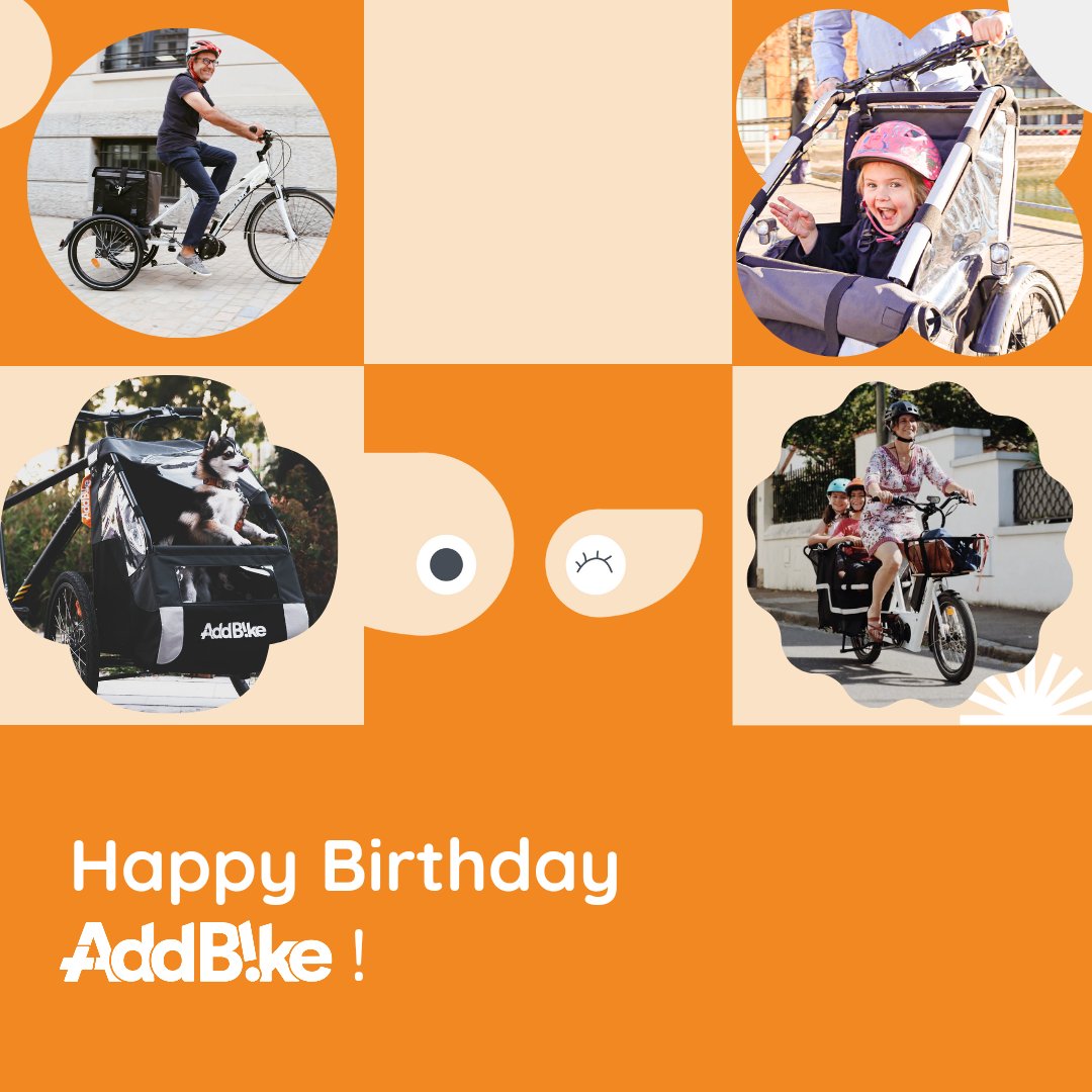 🎉 Aujourd'hui, c'est le 8ème anniversaire d'AddBike ! 🎉

On a fait un sacré chemin depuis 2015 🕦
Nous sommes impatients de continuer à innover et à rendre vos trajets plus faciles, plus fun et plus accessibles ! 🌍

Merci à tous ceux qui nous ont soutenu en cours de route ! 🙏