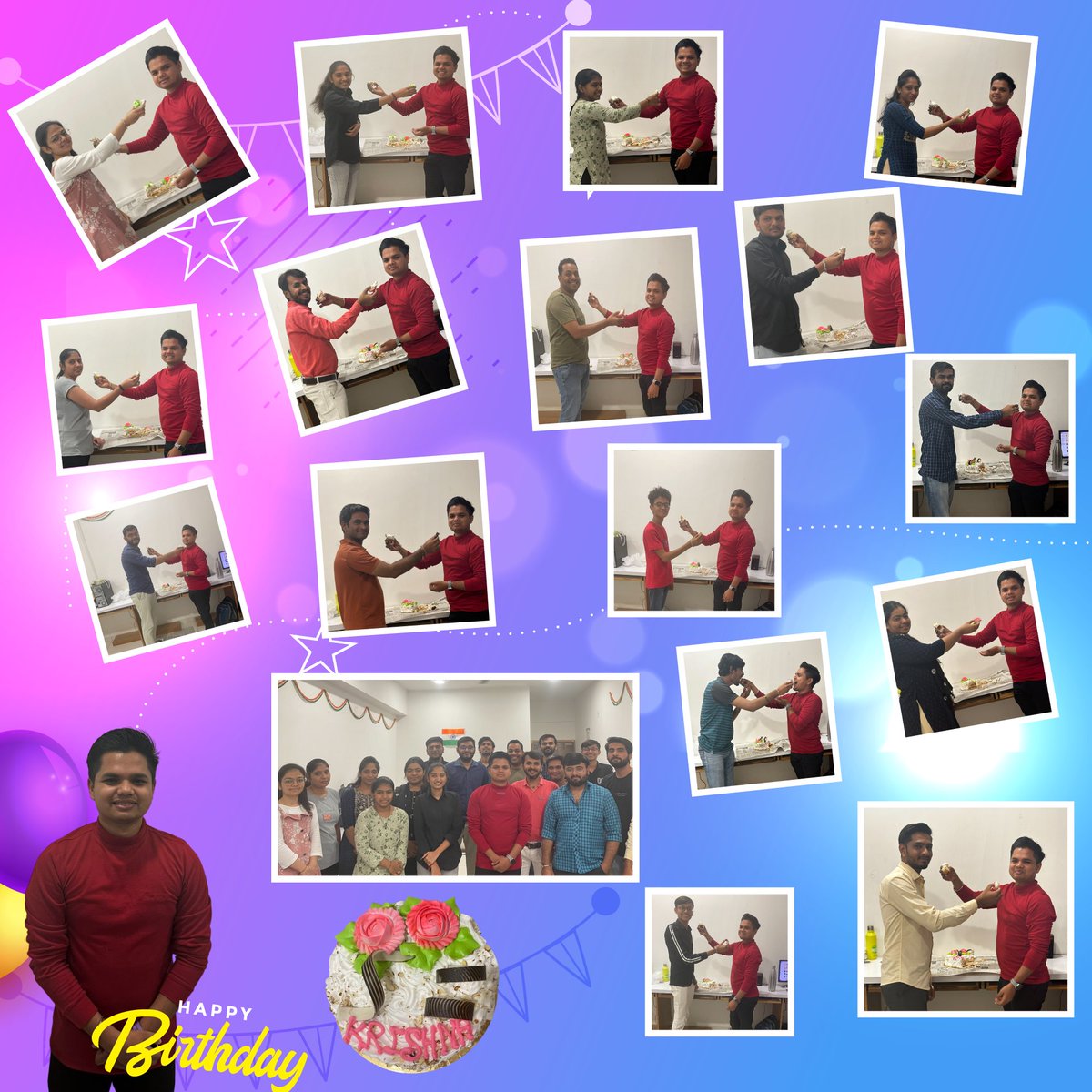 bmacinfotech's tweet photo. Today, we celebrate the birthday of one of our amazing team members, Krishna Hinglajiya! On behalf of everyone at BMAC Infotech, we wish you a happy birthday and hope you have an incredible day filled with love and joy. Cheers to another year of #success and happiness! https://t.co/nWD1cpafJK