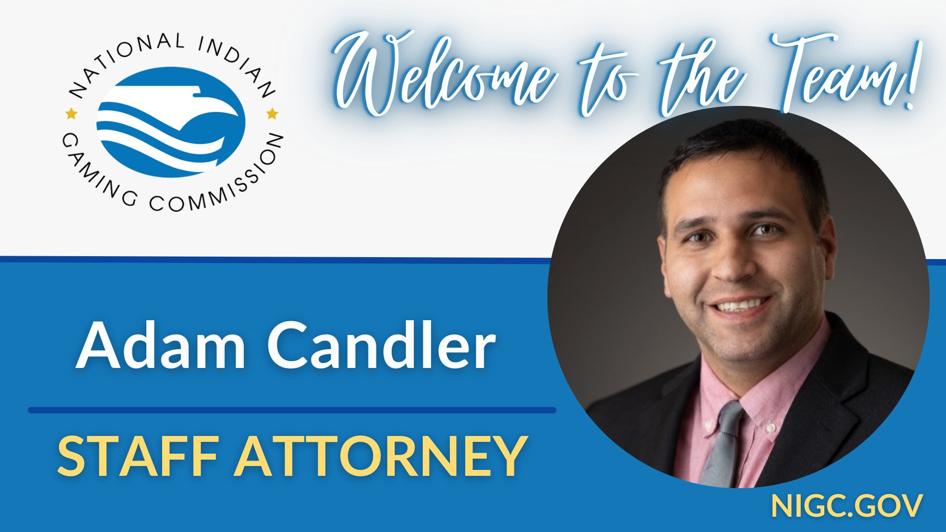 National Indian Gaming Commission on Twitter "NIGC Adam