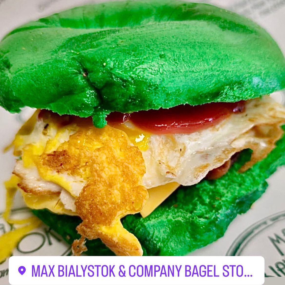 Happy St. Patrick’s Day! Green Bagels Available Today and Saturday! We have Plain, Sesame, Everything and a few Flats! #bec #longbeachny #longislandbagels