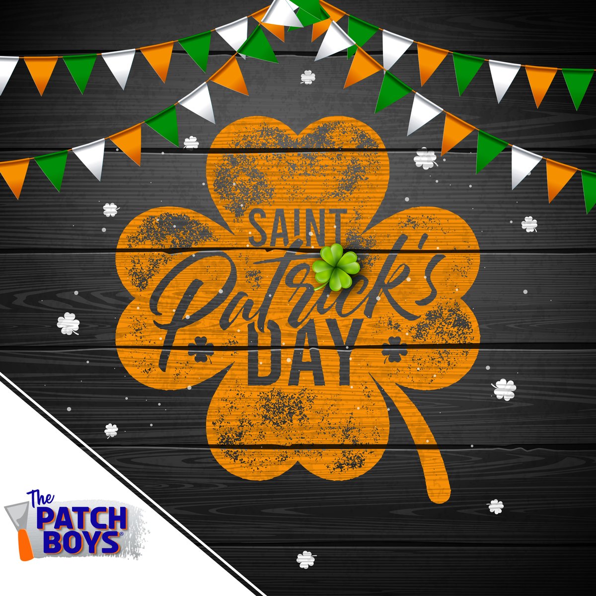 Happy St. Patrick's Day from #ThePatchBoysPros! 🍀 Strike gold when you choose us for all of your drywall, plaster, and ceiling repair needs!