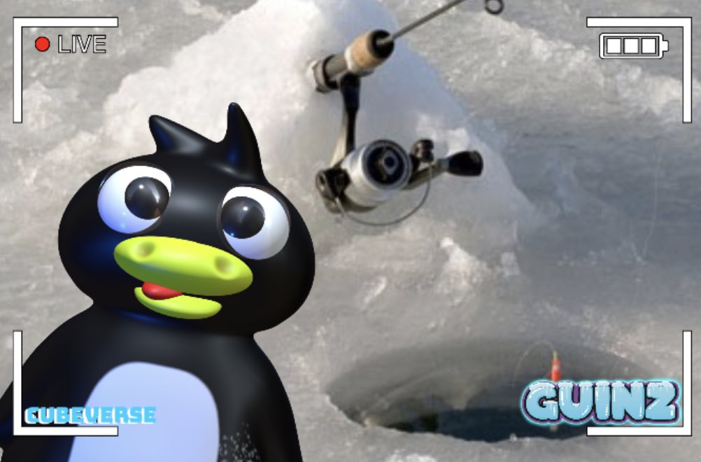 Good morning world 🌍 

Woke up late ⏰ today 😅

Couldn’t be bothered to swim for fish so I dug a ice hole 🕳 and dropped the rod inside 

Get me some FISH 🎣 

Have a good Guinz 

#Fishing #PercyPenguin #IceHole #GoodMorning #Snow #Chilly