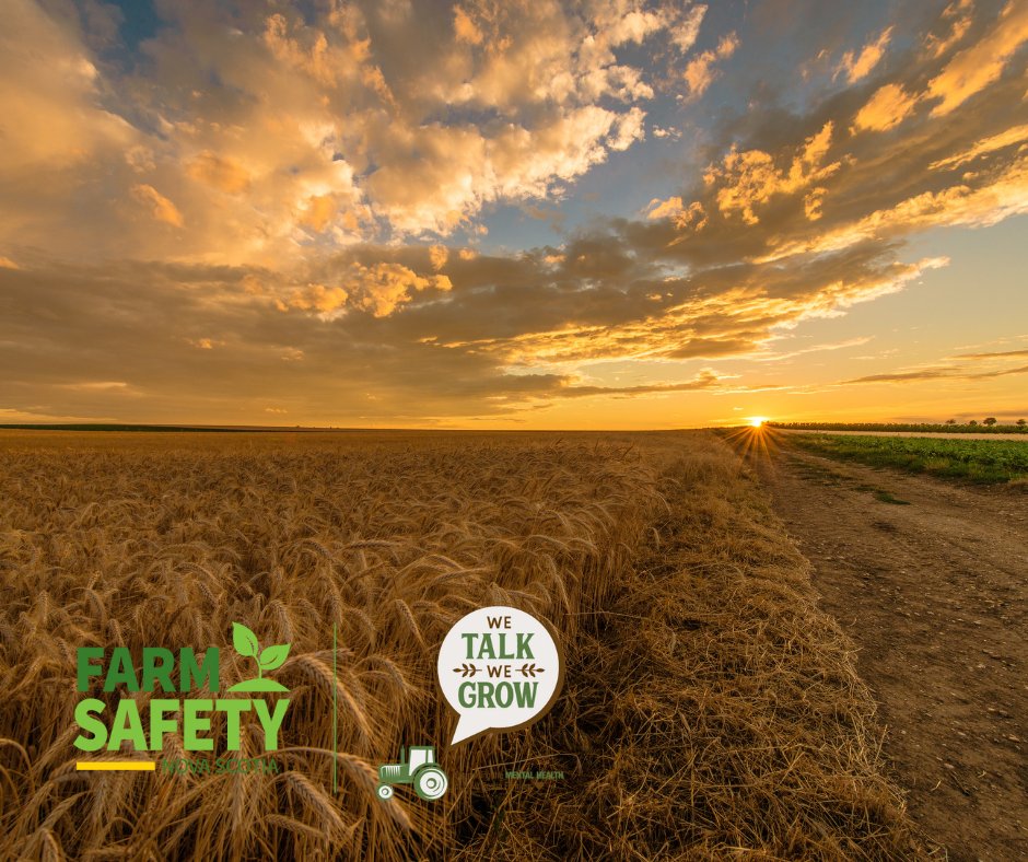 As we near the end of Canadian Agriculture Safety Week,  we want to think about our mental well-being and its impact on our safety.

When we feel weighed down, breathe deeply and connect with someone.

Check Farm Safety NS supports at wetalkwegrow.ca 

#FarmSafetyEveryday