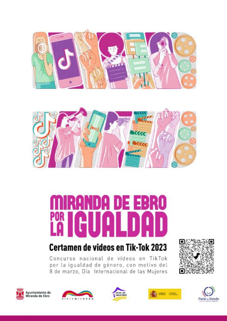 *MIRANDA DE EBRO POR LA IGUALDAD* El lunes (inclusive) se pueden presentar videos en Tik Tok. Esperamos vuestros trabajos.