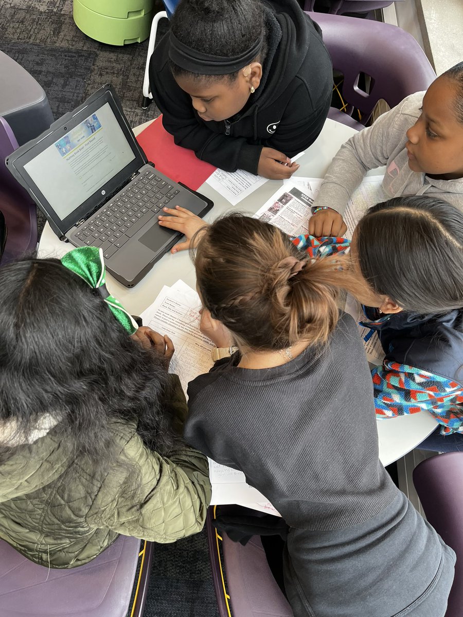 Today, the fifth graders take their turn in the first round of the Nutmeg Book Bowl! #johnsonpride