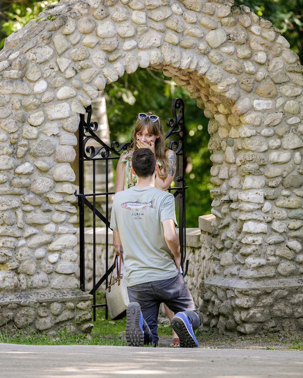 AndrejkaH's tweet photo. In Honor of National Proposal Day on Monday, starting today, we are so excited to spotlight some of my most memorable proposals!!

First up: Mason &amp; Haleigh!  Mason asked Haleigh to go on a bike ride and proposed in a cemetery! 

Full post:  https://t.co/XpOCarXWbc https://t.co/exebCxZobO