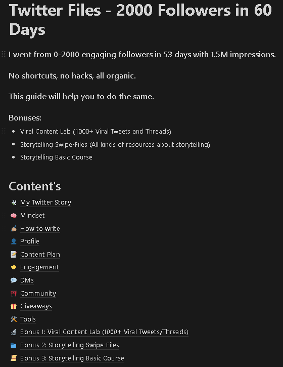 Thank you for 3000 Legendary followers!

To celebrate that I release my first product: 

The Twitter Files

The only guide you need to grow on Twitter.

Price: 19.99$

It's FREE for the next 24 Hours! 

Retweet and reply "Files", I'll send it over.

Cheers.

(Must be following)