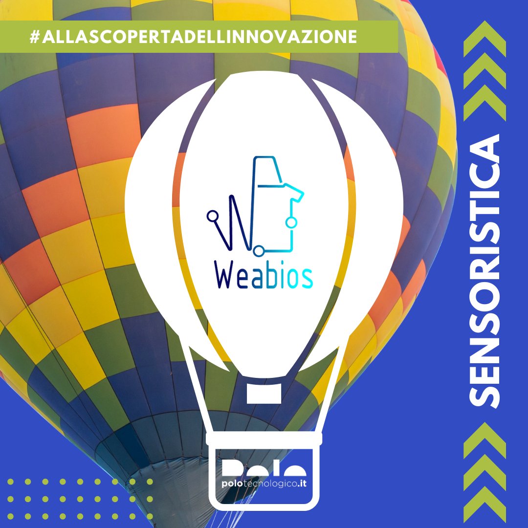 #allascopertadellinnovazione 
Vi presentiamo Weabios, startup che realizza prodotti tessili intelligenti con sensori tessili di pressione innovativi, non invasivi e indossabili, per misurare parametri fisiologici e comportamentali.
Per saperne di più 👉 polotecnologico.it/aziende/weabio…