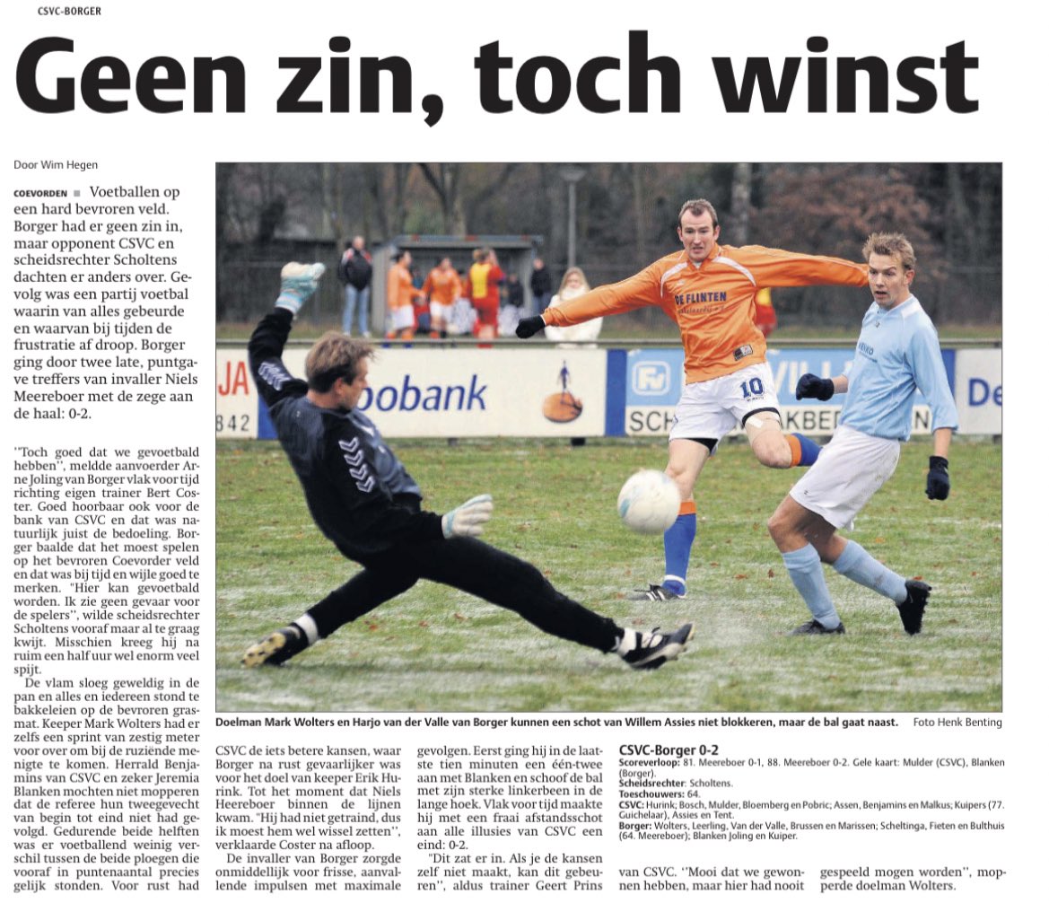 SVBorger0599's tweet photo. 🟢⚪️ T H R O W B A C K 2️⃣0️⃣0️⃣8️⃣

Morgen reist ons eerste elftal af naar oude bekende @CSVCcoevorden. We gaan ervan uit dat de heren Joling (@AJoling) en Wolters (@markwolters72) deze keer wel zin hebben, maar vooral opnieuw de winst pakken. 💪🏻

#BorgerLeeft #Throwback2008 https://t.co/itpEk2IP1o